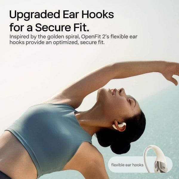 Shokz - OpenFit 2 Open-Ear True Wireless Earbuds - Beige