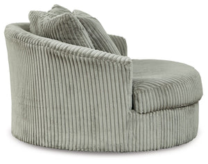 Lindyn - Oversized Swivel Accent Chair #gray