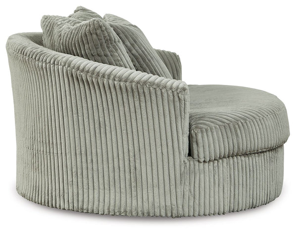 Lindyn - Oversized Swivel Accent Chair #gray