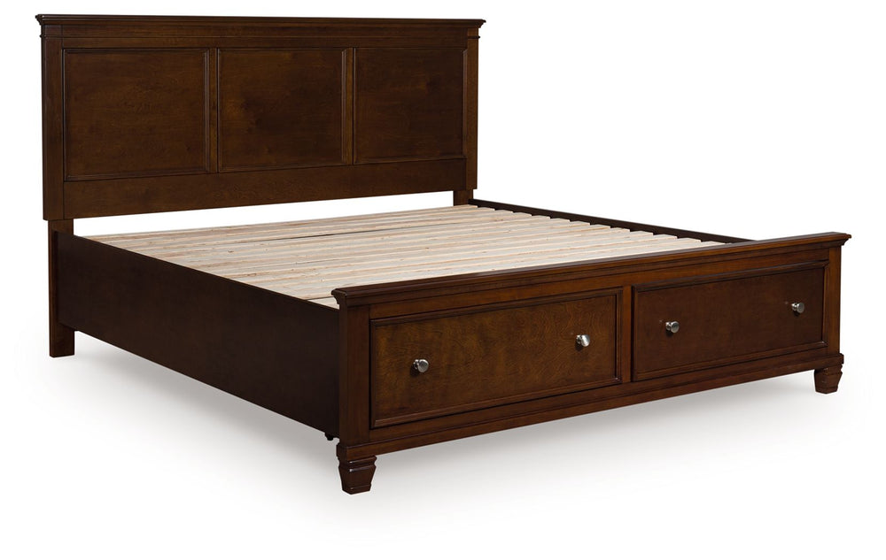 Danabrin - Panel Bed #king #2drawers
