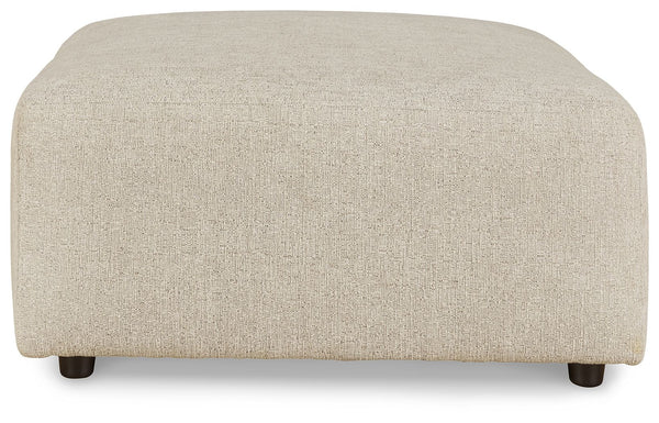 Edenfield - Oversized Accent Ottoman #beige