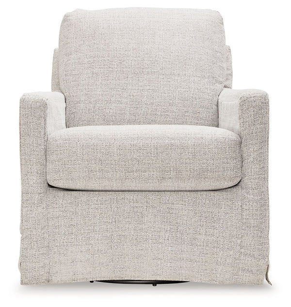 Nenana Next-Gen Nuvella - Swivel Glider Accent Chair #lightgray