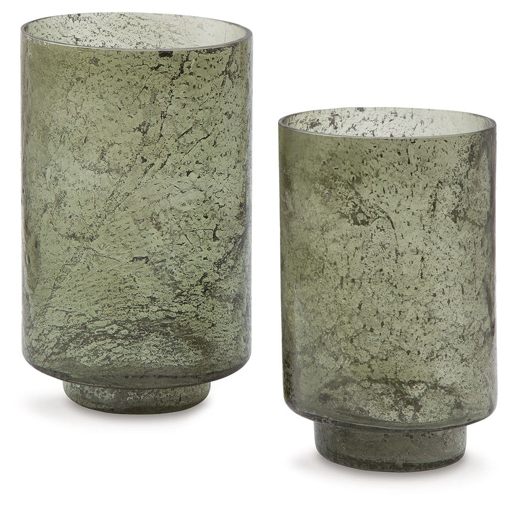 Clarkton - Candle Holder Set (Set of 2) - Green
