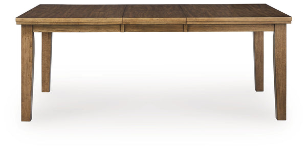 Urbinforte - Mesa de comedor extensible Butterfly - Marrón claro