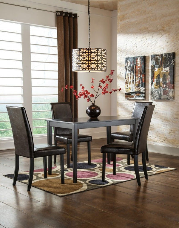 Kimonte - Dining Table Set #5pc.table,4upholsteredsidechairs