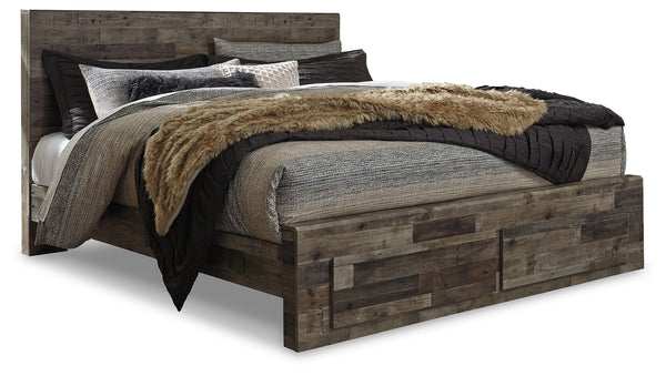 Derekson - Panel Bed #king #2drawers