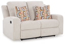 Danum - Reclining Loveseat #white