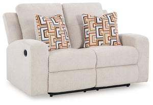 Danum - Reclining Loveseat #white