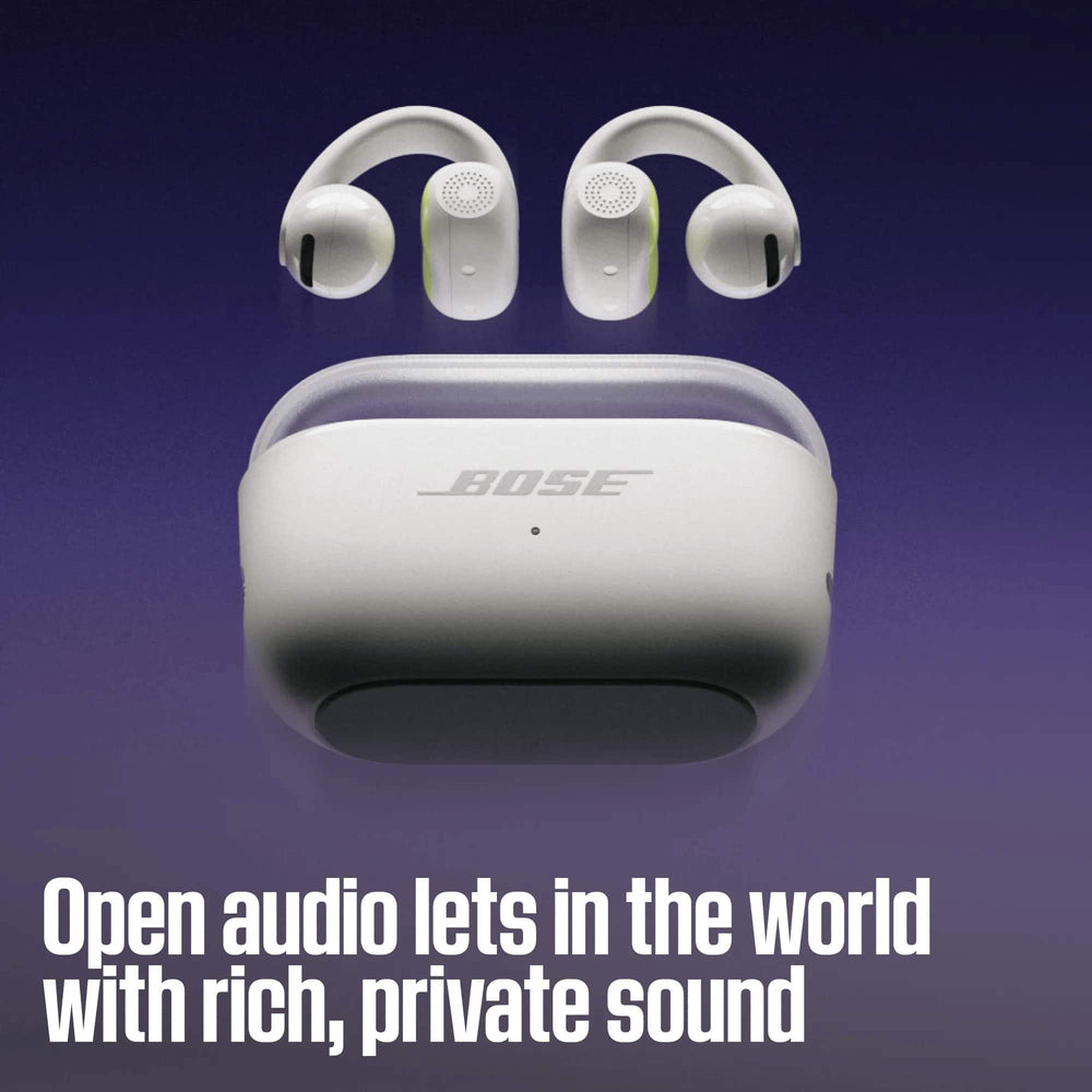 Bose - Sport Open Earbuds Wireless Bluetooth Open-ear Running Earbuds with Secure Fit, and IP54 Sweat Resistance - White Smoke