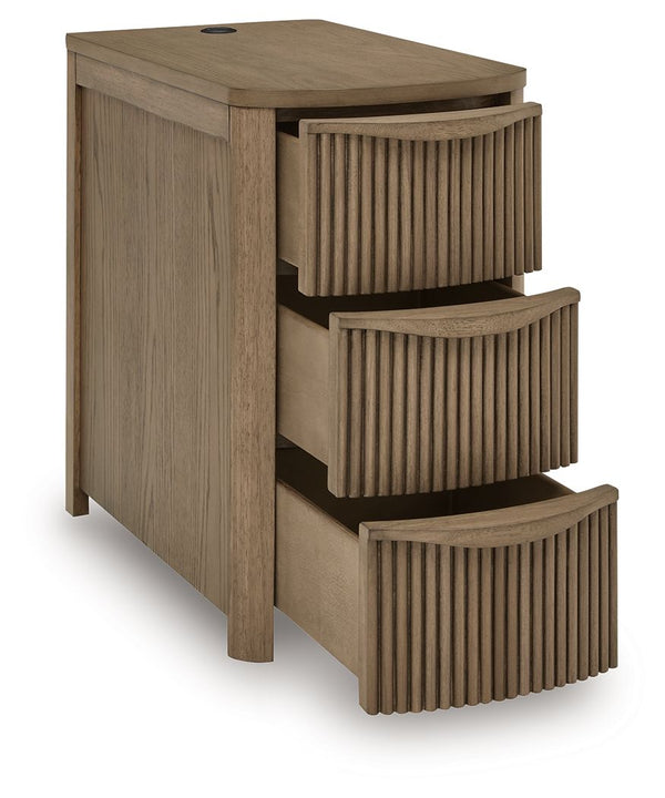 Camdill - Chair Side End Table #lightbrown