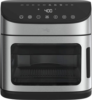 bella PRO - 12.6-qt. Air Fryer Oven: Air Fry, Roast, Broil, Bake, Dehydrate, Toast, Rotisserie + Keep Warm, Reheat & Pizza Functions - Stainless Steel