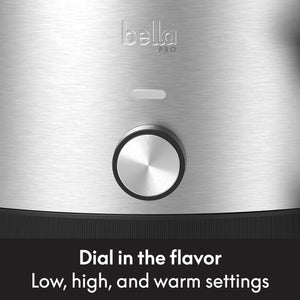 bella PRO - 6-qt. & 2-qt. Slow Cooker Duo - Stainless Steel