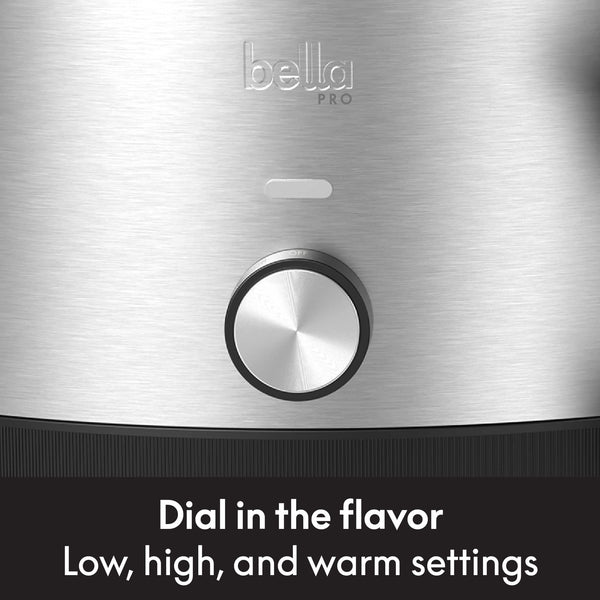 bella PRO - 6-qt. & 2-qt. Slow Cooker Duo - Stainless Steel
