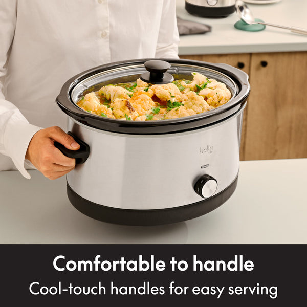 bella PRO - 6-qt. & 2-qt. Slow Cooker Duo - Stainless Steel
