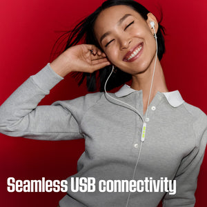Bose - Noise Cancelling USB-C Wired Earbuds with In-Line Microphone and Remote - White