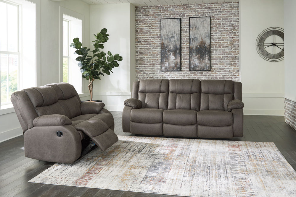 First Base - Reclining Living Room Set #2pc.sofa,loveseat