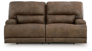Sofá reclinable eléctrico de 2 plazas Beckley Place con reposacabezas ajustable - Earth