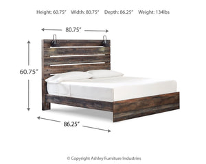 Drystan - Panel Bed #king #none