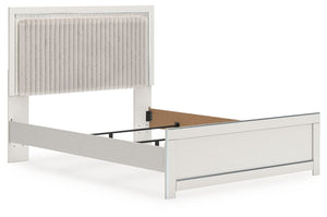 Zuraleus - Upholstered Panel Bed #white #queen