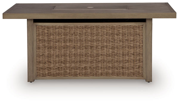 Laguna Heights - Mesa fogonera rectangular - Beige