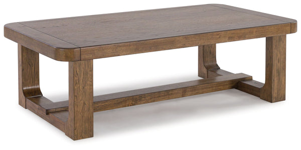 Cabalynn - Mesa de cóctel rectangular - Marrón claro