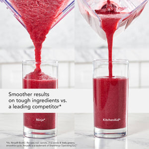 KitchenAid - K400 1200W 56 oz. Variable 5-Speed BPA-Free Blender with Tamper - Blue Velvet