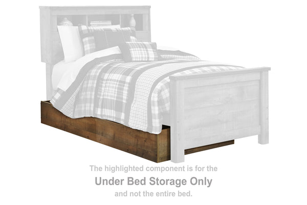 Trinell - Bookcase Storage Bed #underbedstorage