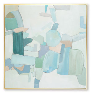 Wynburn - Arte de pared - Blanco / Azul / Verde