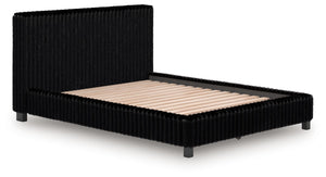 Zuraleus - Upholstered Bed #black #queen
