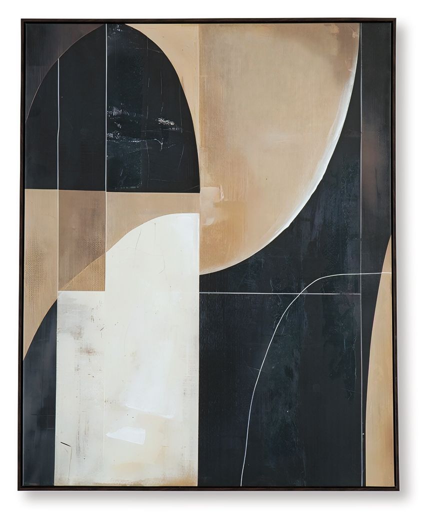Ewanford - Arte de pared - Negro / Marrón / Bronceado