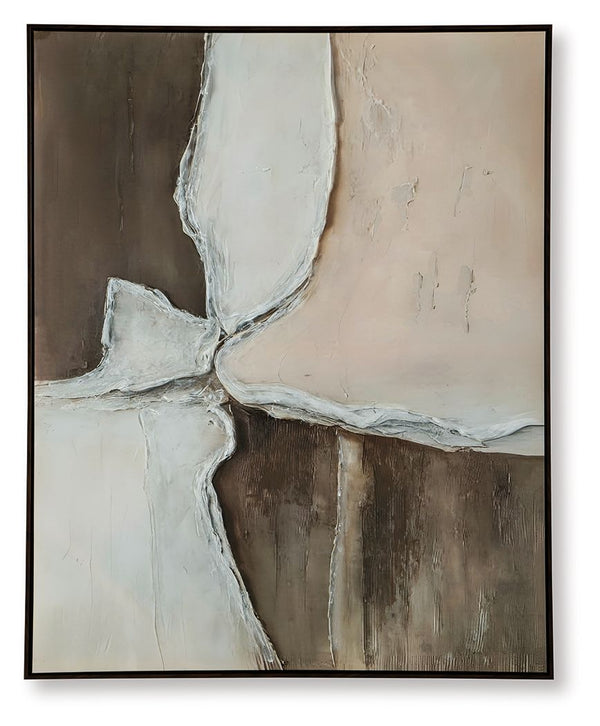 Junward - Arte de pared - Marrón / Canela / Blanco