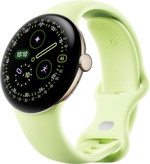 Google - Pixel Watch 4 (41mm) - Wi-Fi - Champagne Gold Case - Lemongrass Band - (2025)