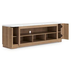 Mueble de TV Camdill - Opción de Chimenea - Marrón Claro