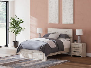Lawroy - Panel Bed With Storage #full #storagefootboard