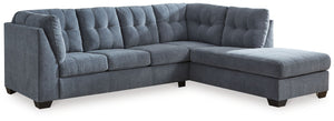 Marleton - 2 Piece Sleeper Sectional #blue #2pc.rightarmfacingcornerchaisesleepersectional