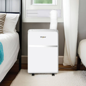 Whirlpool - 200 Sq. Ft. 8,000 BTU Portable Air Conditioner - White