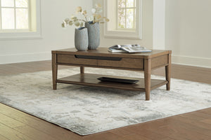 Roanhowe - Mesa de cóctel rectangular - Marrón