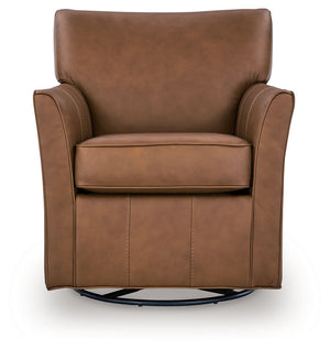 Braydunn - Swivel Glider Accent Chair #lightbrown
