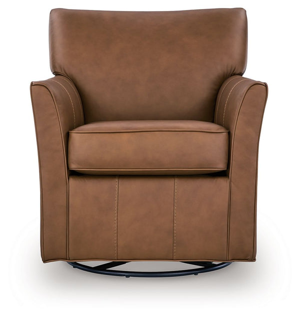 Braydunn - Swivel Glider Accent Chair #lightbrown