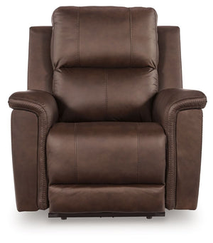 Bleckley - Power Recliner With Adjustable Headrest #darkbrown