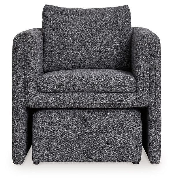Vreni - Sillón Decorativo - Carbón / Negro