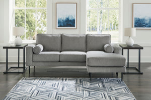 Hazela - Sofá con chaise longue - Carbón