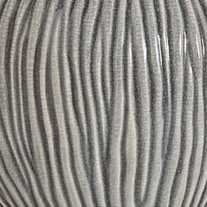 Judlen - Lámpara de mesa de cerámica - Acabado gris / dorado