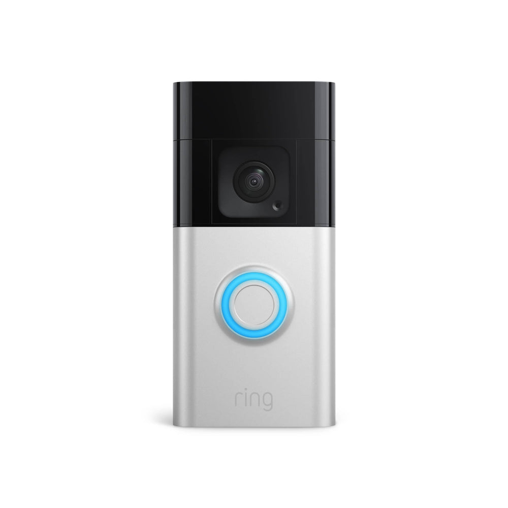 Ring - Battery Doorbell Plus Smart Wifi Video Doorbell – Battery Operated with Head-to-Toe View - Satin Nickel