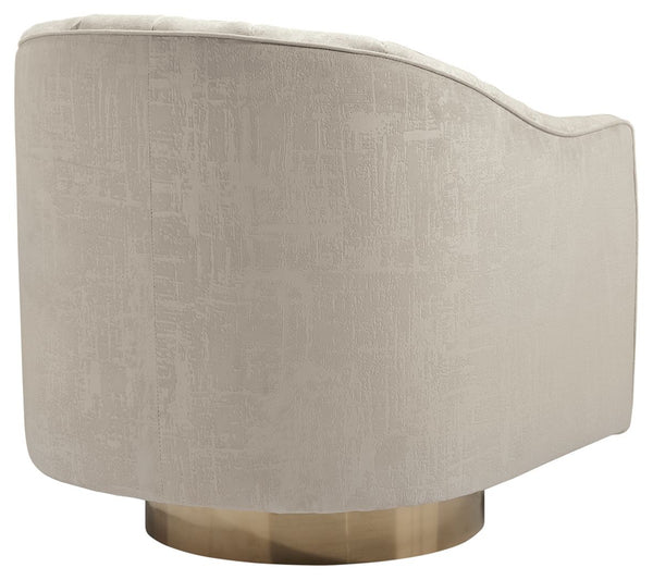 Penzlin - Sillón decorativo giratorio - Perla