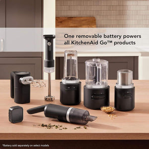 KitchenAid - Go Cordless 1-Speed 180W Battery-Powered Personal Blender - Black