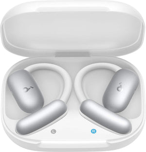Soundcore - by Anker AeroFit 2 A.I. Assistant Open-Ear Bluetooth Headphones with Real-Time Translation and Adjustable Ear Hooks - Pearl White