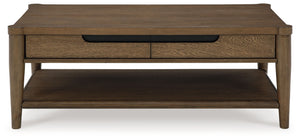 Roanhowe - Mesa de cóctel rectangular - Marrón