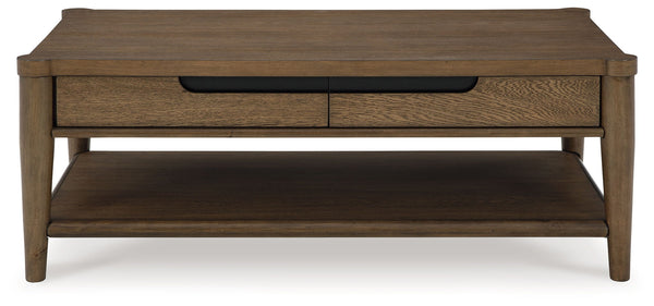 Roanhowe - Mesa de cóctel rectangular - Marrón