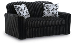 Midnight-Madness - 2 Pc. - Midnight Madness Sofa And Loveseat - Onyx